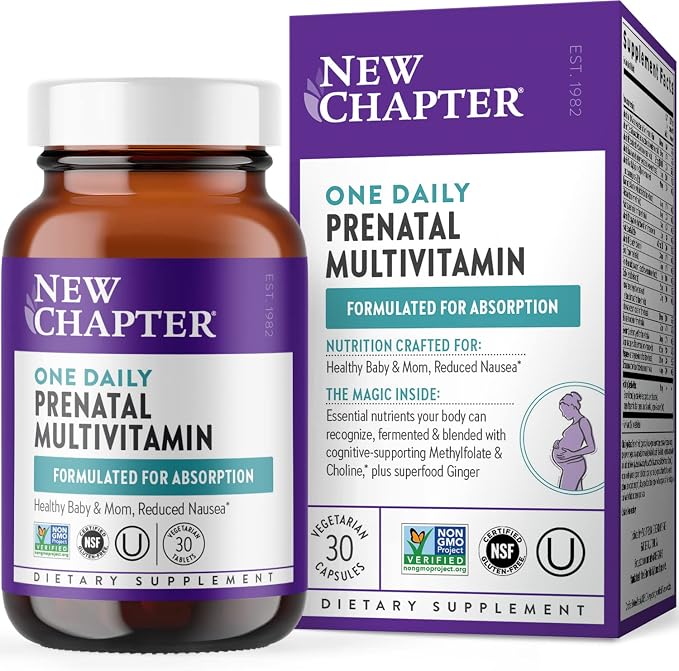 New Chapter Prenatal Vitamins, One Daily Prenatal Multivitamin by NewChapter