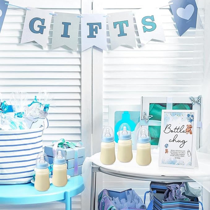 Roowest Bottle Chug Baby Shower Games Favors Including 18 Pcs Feeding Bottles - Image 4