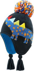 Duoyeree Kids Beanie Hat for Boys Girls Pom-pom Kint Hats Cozy Lining Winter by Duoyeree