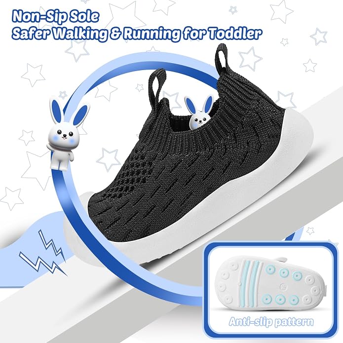 Baby Walking Shoes Toddler Girl Boy Soft Sole Breathable Cotton Canvas Shoes - Image 3