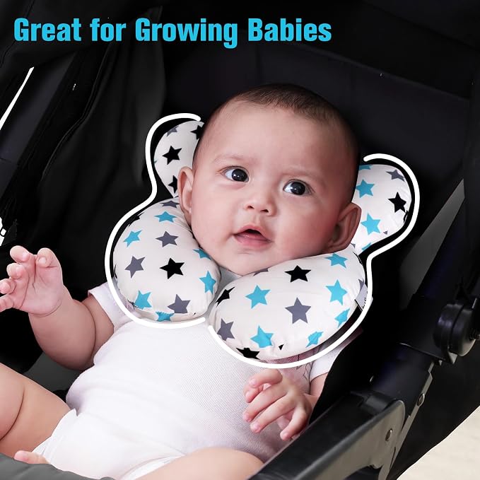 KAKIBLIN Baby Neck Pillow, Upgraded Baby Support Pillow, Head Pillows - Image 4