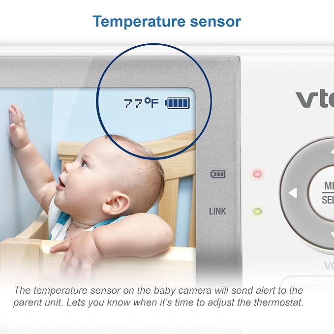 VTech VM923-2 Baby Monitor, 2.8”Screen, 1000ft Range, Pan-Tilt-Zoom, Night - Image 11