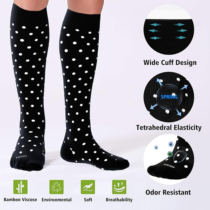 LEVSOX Viscose Made from Bamboo Compression Socks - Image 3