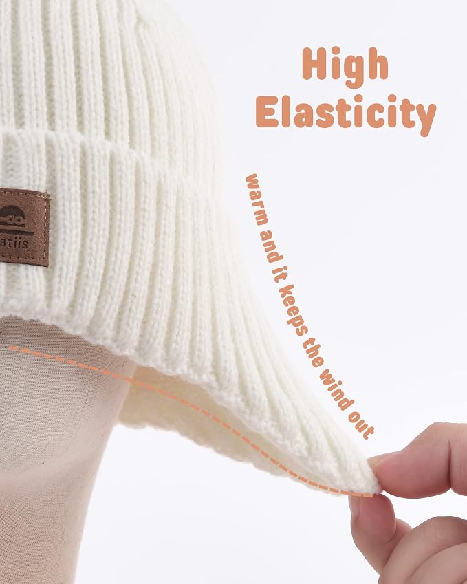 Baby Beanie Fleece Lined Toddler Winter Hat - Image 4