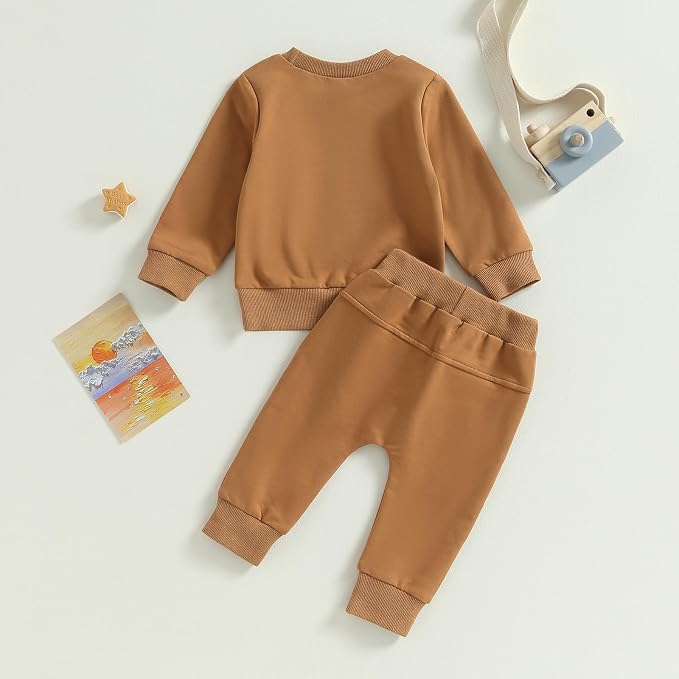 Tiaham Baby Boy Clothes Girl Outfits Fashion Sweatshirt Sweat Pant Kids Toddler - Image 3