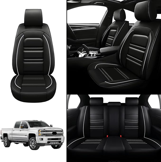 Seat Covers for Chevy Silverado 2007-2025 | 5-Seats Leather Seat Covers - Image 2