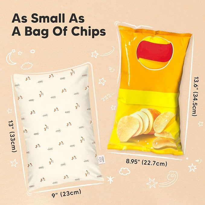 Mini Toddler Pillow with Pillowcase - Image 4