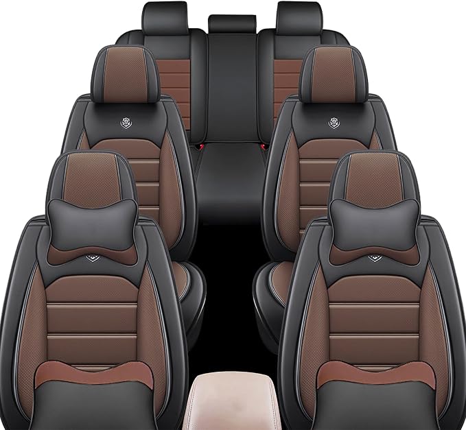 JOJ Car Seat Cover Fit for Toyota Highlander 2001-2025, 7 Seat Car Seat Cover - Image 2