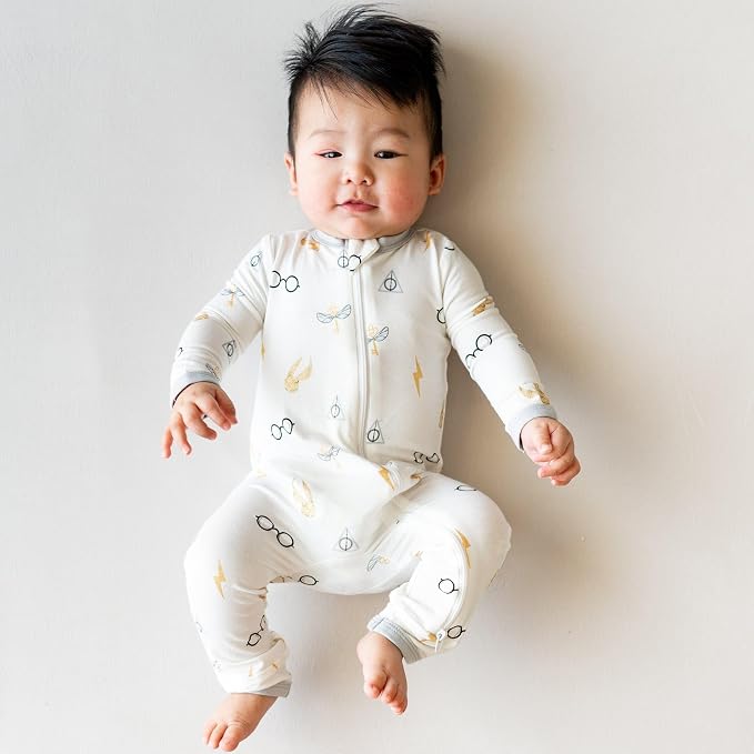 KYTE BABY Unisex Rayon Made From Bamboo Zippered Rompers 0-24 Months - Image 2