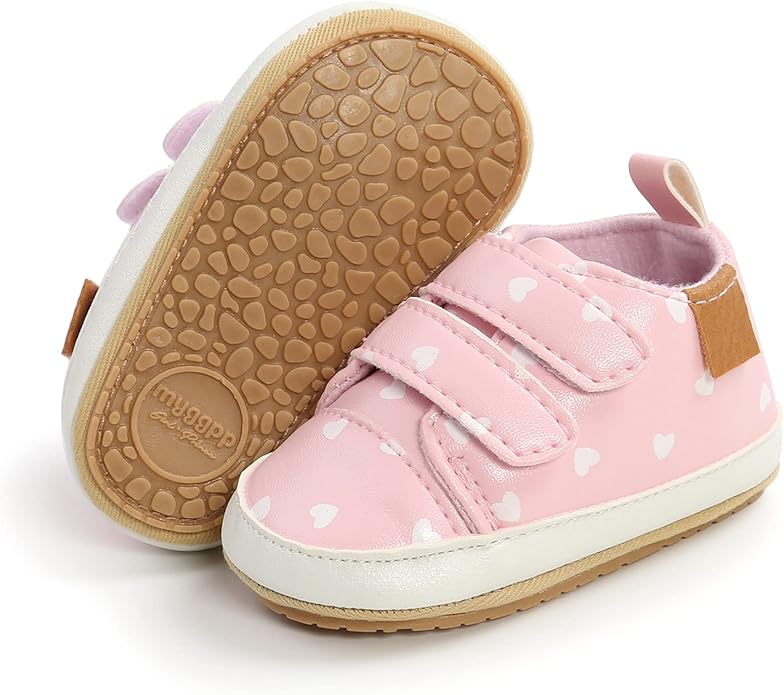 Clowora Baby Boys Girls Shoes Non-Slip Rubber Sole Sneakers Infant First by Clowora