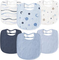 Susurration Muslin Baby Drool Bibs 6Pack Soft Square Adjustable Baby Bandana by Susurration