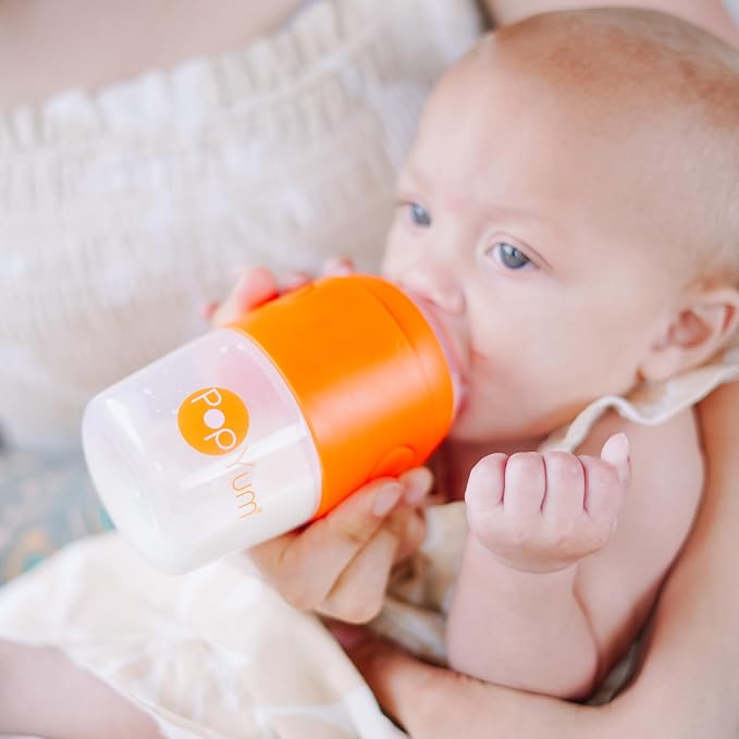 PopYum Orange Formula Making Baby Bottle Starter Set, 2X 5oz Bottles - Image 2