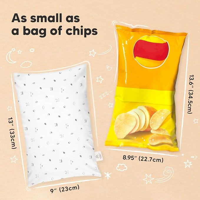 Mini Toddler Pillow with Pillowcase - Image 4