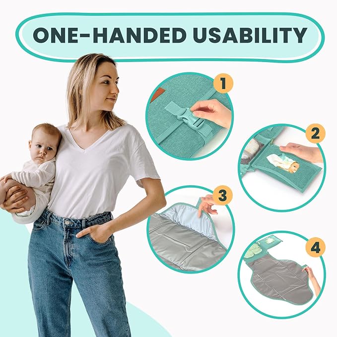 Portable Changing Pad for Baby, Travel Diaper Changing Pad for Newborn - Image 9