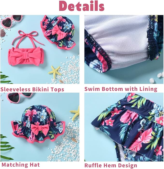 Aalizzwell Baby Girl 2-Piece Bikini Swimsuit - Image 2