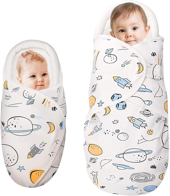 Premium Soft Cotton Baby Swaddle Blankets, Unisex Baby Blanket Wrap by Knirose