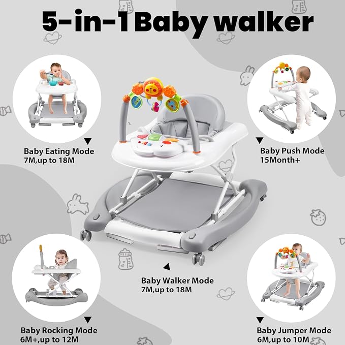 Baby Walker, 5-in-1 Baby Walkers - Image 2