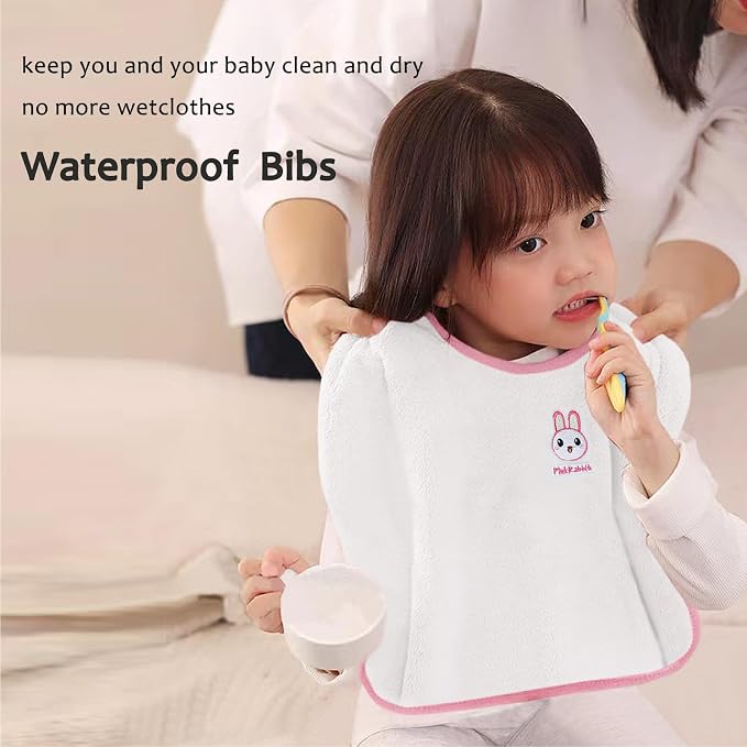 Bibs, Extra large bibs for Toddlers, Towel Bibs, Waterproof and super absorbent. - Image 4