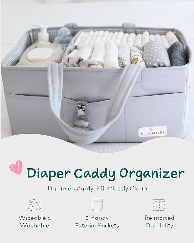 Lily Miles Diaper Caddy Organizer - Image 2