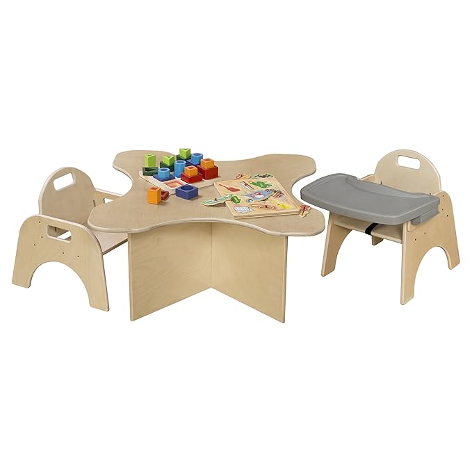 7" H Wooden Stackable Feeding Chair - Image 6