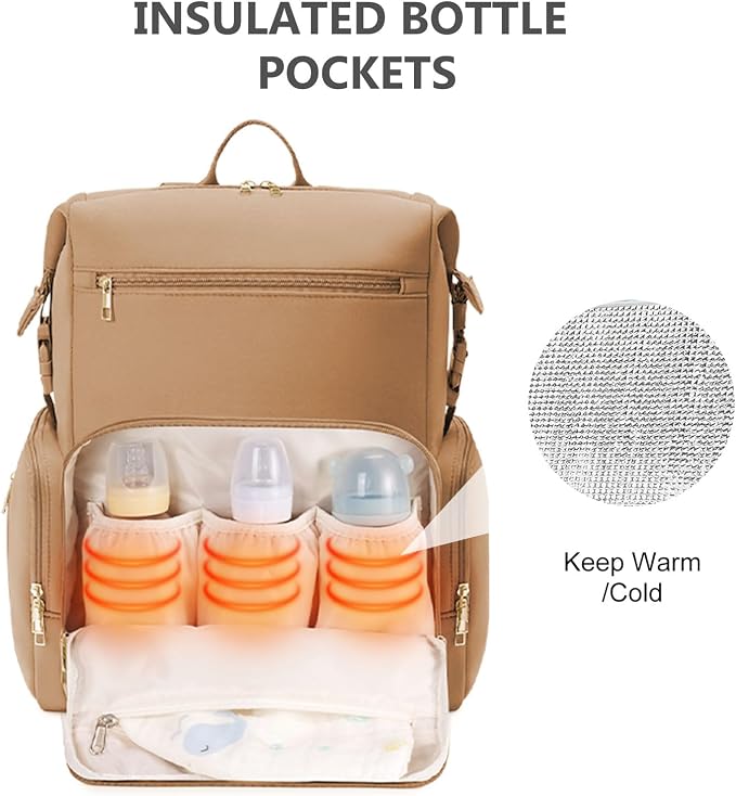 CEI-CEI Neoprene Diaper Bag Backpack Large Newborn Baby Maternity Bags - Image 2