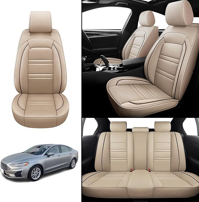 Car Seat Covers for Ford Fusion 2006-2020 | 5-Seats Leather Seat Covers - Image 2