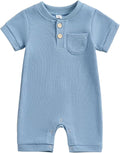 Kuriozud Newborn Infant Unisex Baby Boy Girl Clothes Button Romper Jumpsuit by Kuriozud