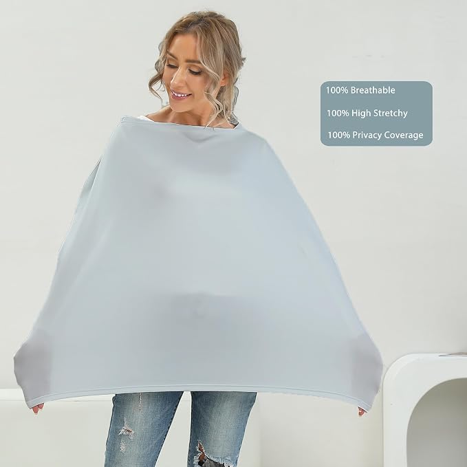 Breathable Car Seat Cover for Babies – Multi-Purpose Soft Rayon Nursing Cover - Image 3