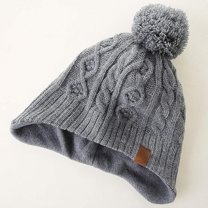 LMLALML Boys Winter Hat Earflap Knitted Beanie - Image 3
