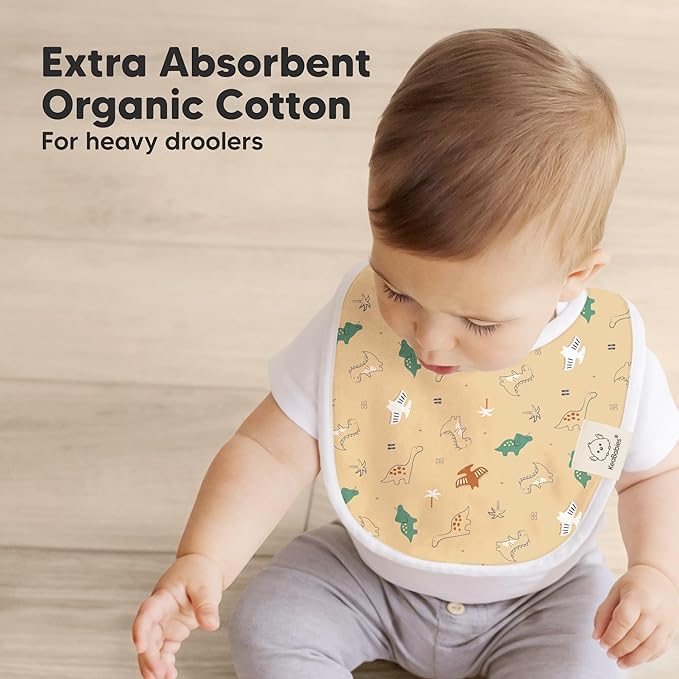 8-Pack Organic Baby Bibs for Boys, Girls - Image 5