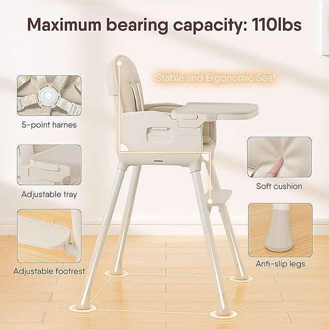 3-in-1 Portable Baby High Chair - Image 5