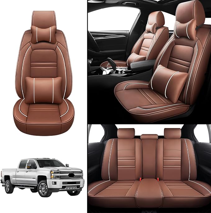 Car Seat Covers for Chevy Silverado 2007-2025 | 5-Seats Seat Covers, Waterproof - Image 2