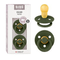 BIBS Pacifiers Colour Collection | Natural Rubber Baby Pacifier | Round Nipple by BIBS