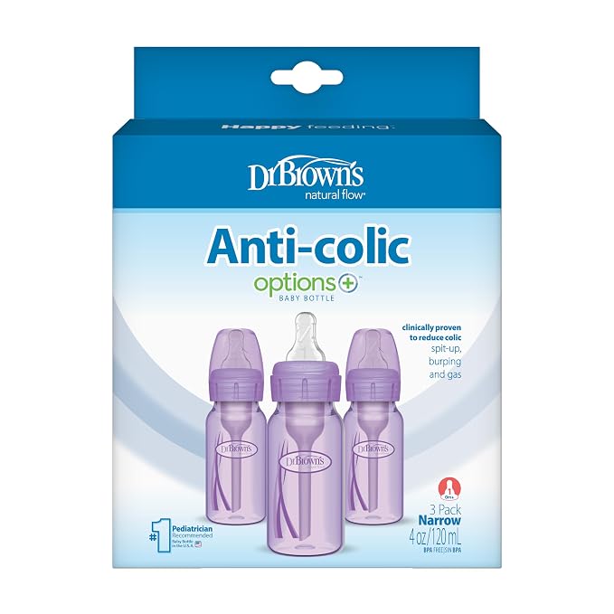 Dr. Brown’s Natural Flow® Anti-Colic Options+™ Narrow Baby Bottle, - Image 7
