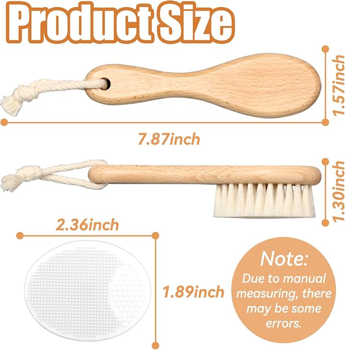 Wooden Baby Hair Brush and Comb Set - Image 3