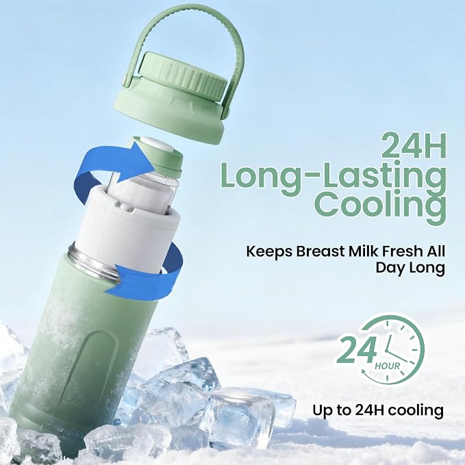 Pinkart 22oz Breast Milk Cooler Bottle, 360° Cooling - Image 6