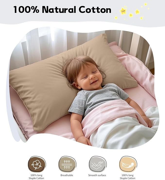 Deep Dream Toddler Pillowcases for 13x18 Pillow 2 Pack, 100% Cotton Travel - Image 3