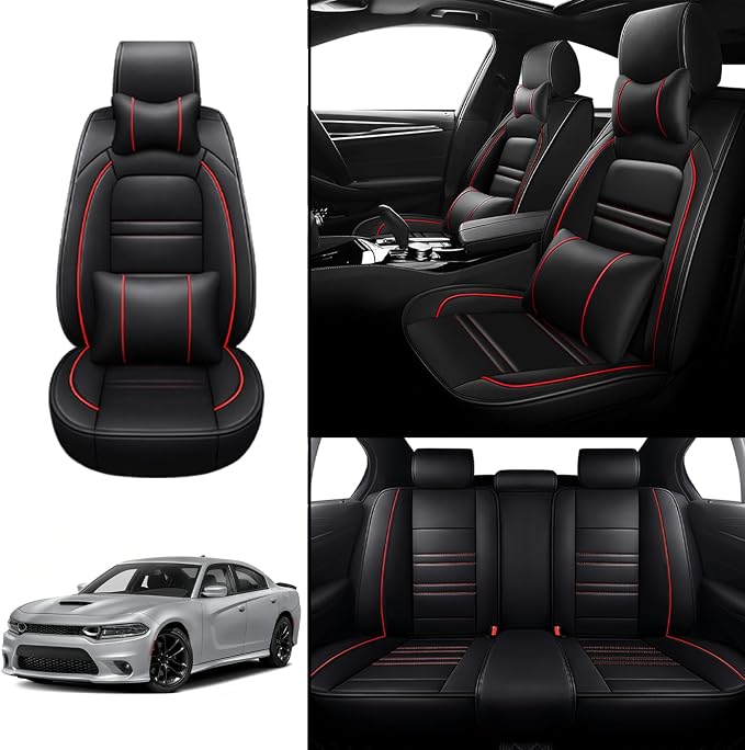 Car Seat Covers for Dodge Charger 2006-2023 | 5-Seats Seat Covers, Waterproof - Image 2