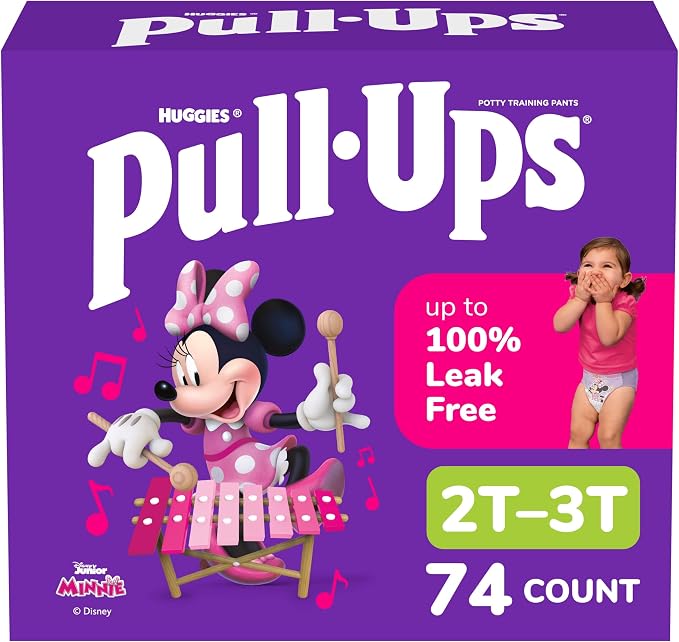 Pull-Ups Girls' Potty Training Pants, Size 2T-3T Training Underwear by Pull-Ups