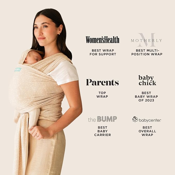 Moby Baby Wrap Carrier Classic for Newborns to Toddlers, Infant Sling Carrier - Image 6