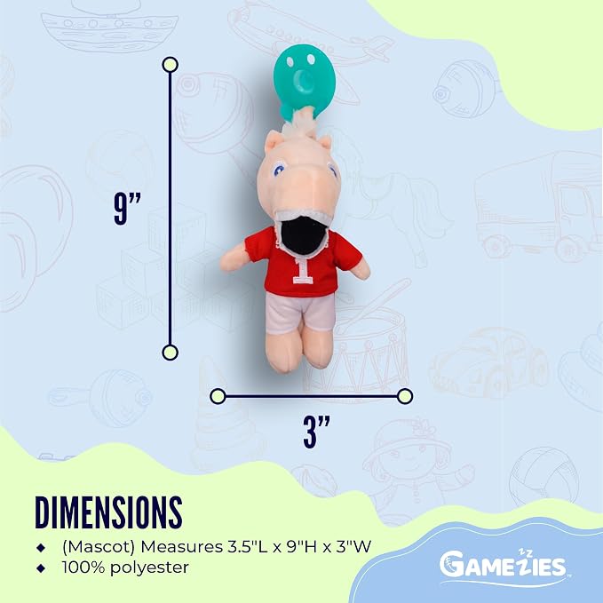 Gamezies Baby Boy and Girl Silicone University of Oklahoma Bloomer Plush - Image 5