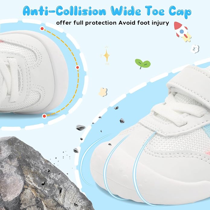 Scurtain Baby Shoes Boy Girl First Walking Shoe Infant Crib Breathable Sneakers - Image 2