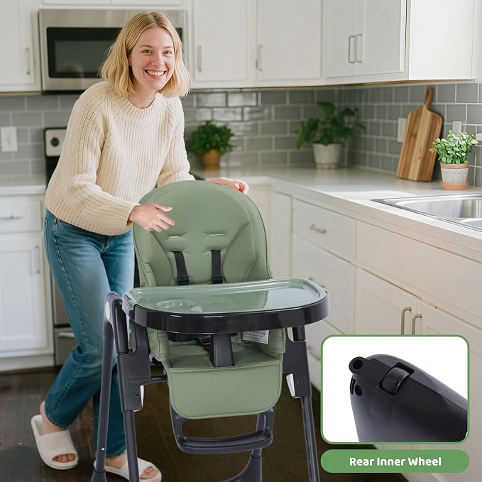 3 in 1 Foldable Baby High Chair, Infant High Chairs - Image 8