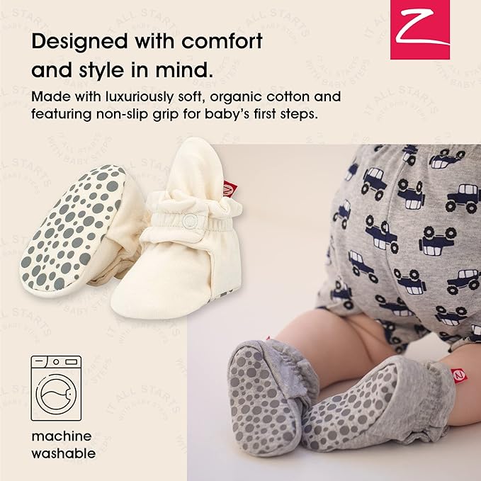 Zutano Organic Baby Booties Newborn Infant, Lost Baby Socks Solution, 18-24 - Image 2