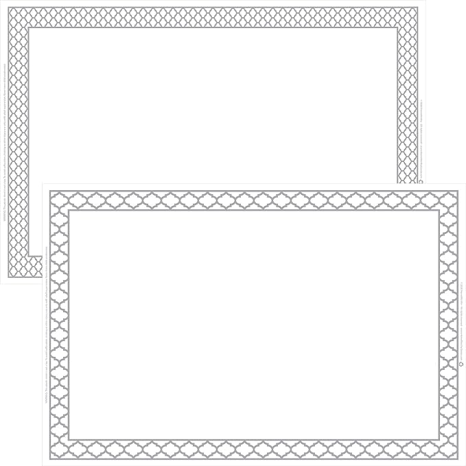 White Disposable Placemats for Baby, Adults by HomeWorthy