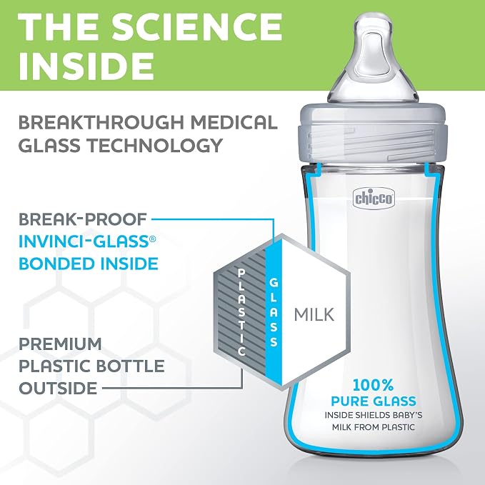 Chicco Duo Deluxe Hybrid Baby Bottle Starter Gift Set - Image 3