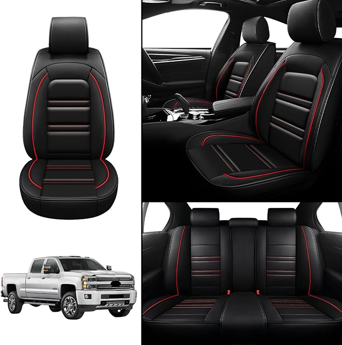 Seat Covers for Chevy Silverado 2007-2025 | 5-Seats Leather Seat Covers - Image 2