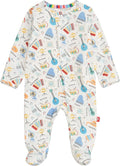 Magnetic Me Girls Modal Magnetic Baby Footie Pajamas | Silky Soft Modal Fabric by magneticme