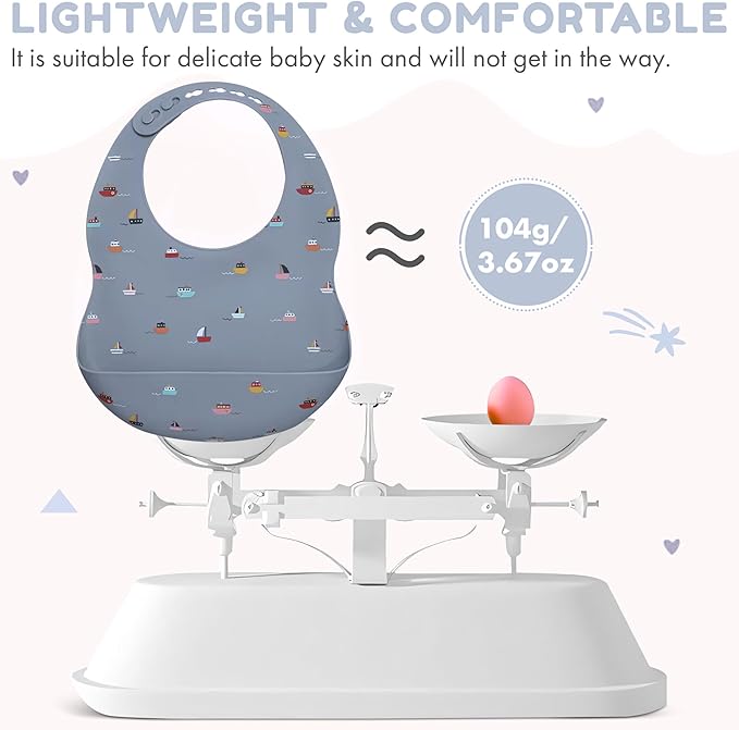 BPA-Free Silicone Baby Bibs - Image 3