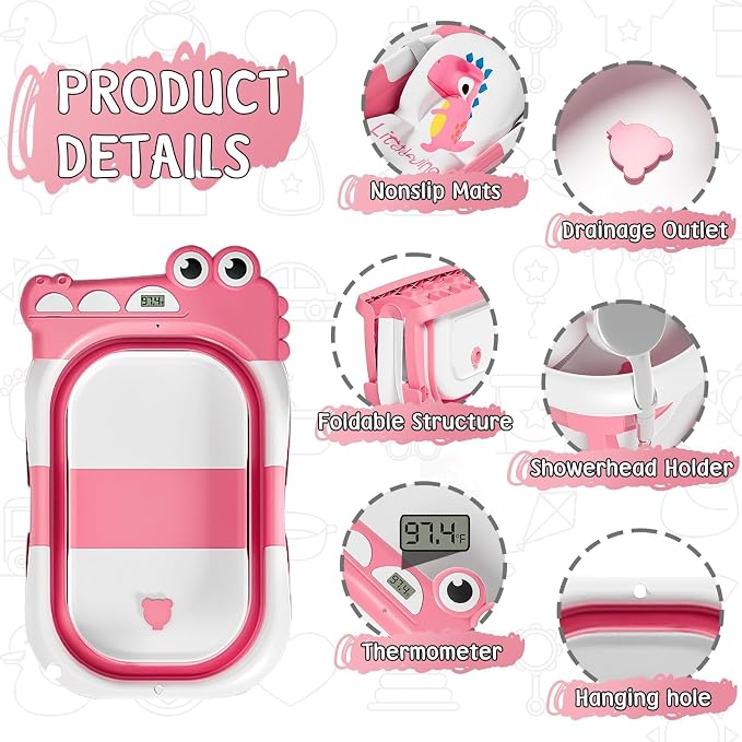 MoreFeel Collapsible Baby Bathtub - Image 3